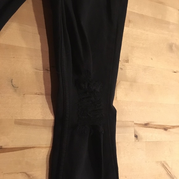 EXPRESS High-rise Ripped Jean Leggings  Sz 4 - Picture 6 of 7